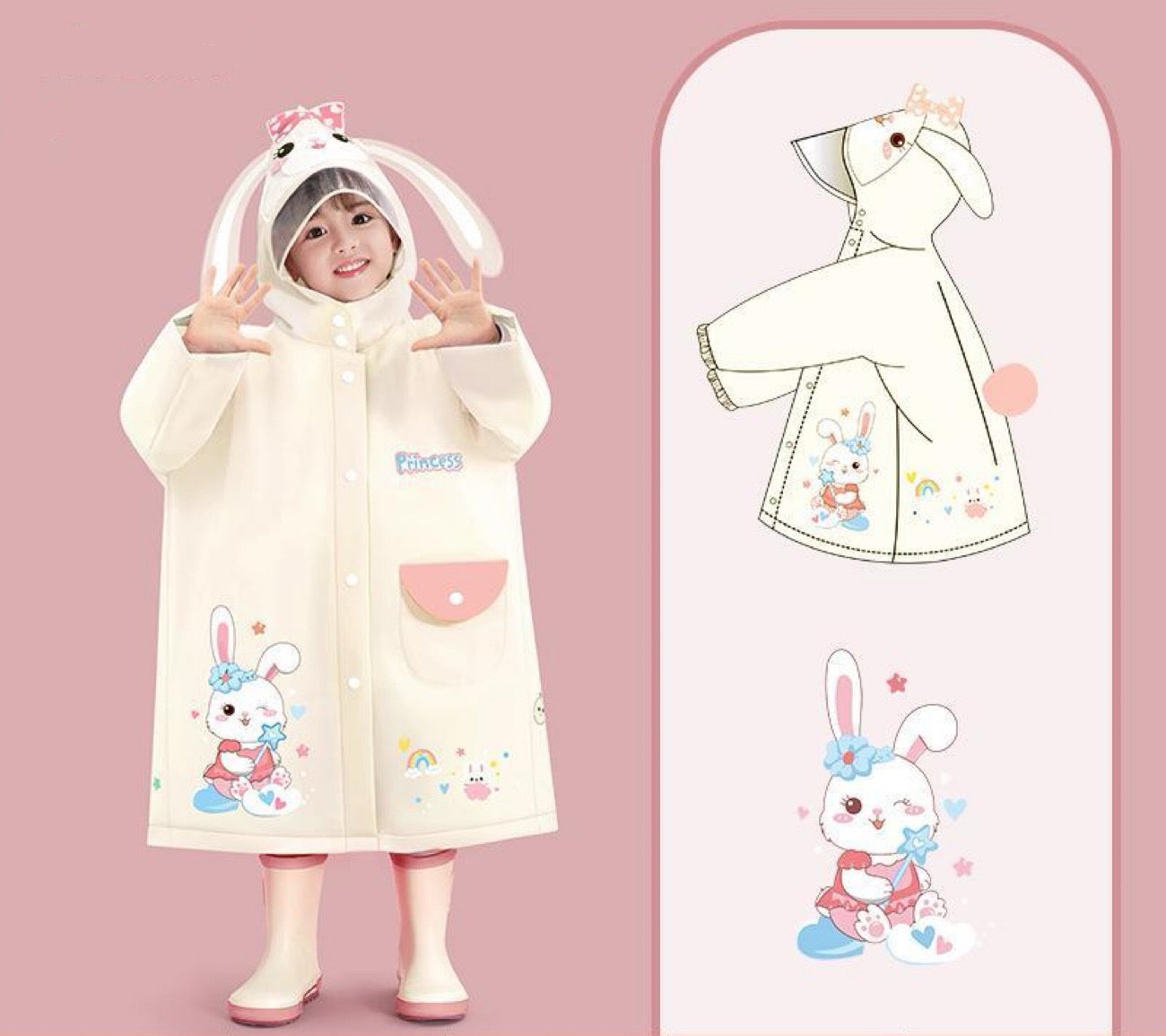 Regnfantasi Kids Regnfrakke