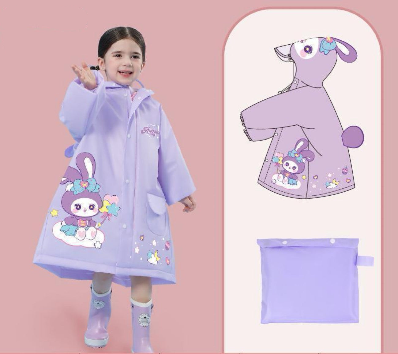 Regnfantasi Kids Regnfrakke