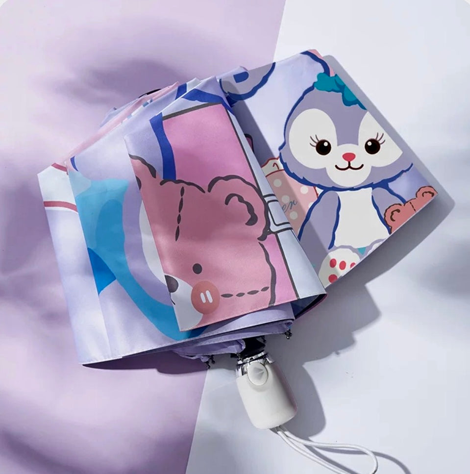 Børneparaply med Figurer – Hello Kitty, Cinnamoroll & Flere