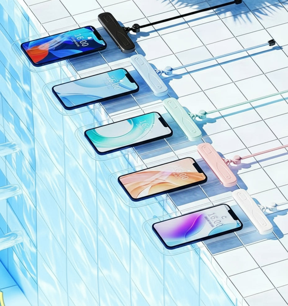 Vandtæt mobilpose til strand og pool