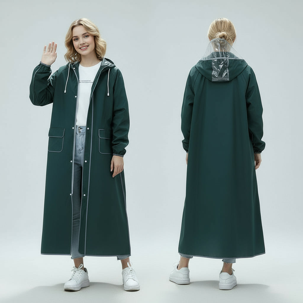 ClearView Unisex Lang Regnfrakke